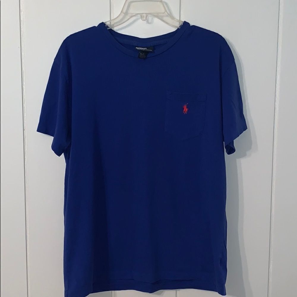 Polo by Ralph Lauren blue pocket cotton T-…